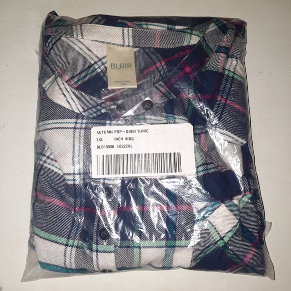 BN Blair Autumn Long-Sleeve Pop-Over Tunic 2XL - Picture 2 of 3